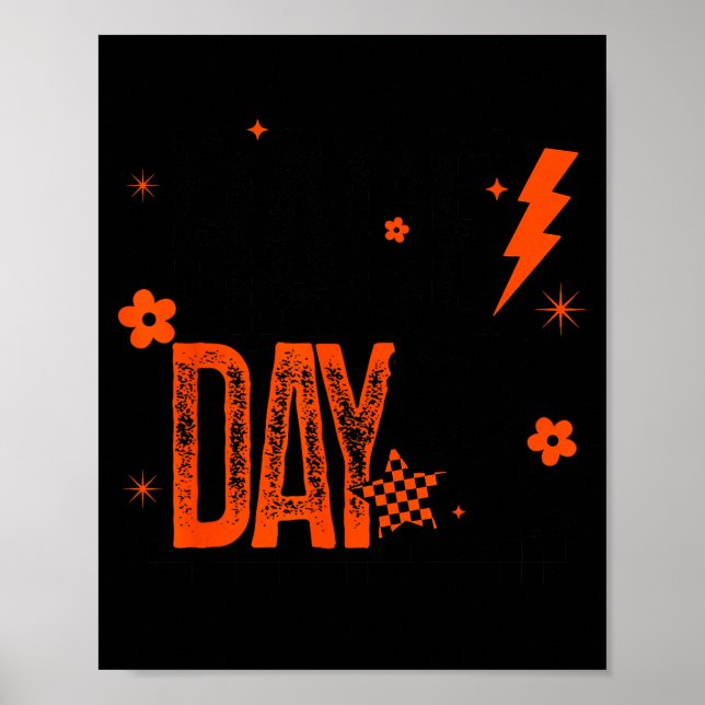 Cross Country Race Day Runner Track And Field Oran Poster (Front)