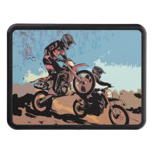 Cross Country Race - Dirt Bike Racers Hitch Cover