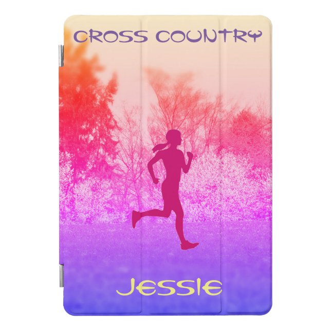 Cross Country Rainbow Runner iPad Pro Cover (Front)
