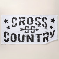 Cross Country Runner Beach Towel