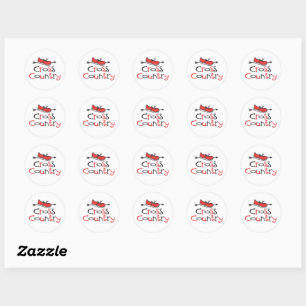 Cross Country Runner © Cute Shoe Symbol Stickers