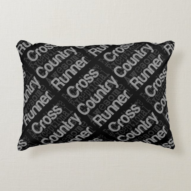 Cross Country Runner Extraordinaire Accent Pillow (Front)