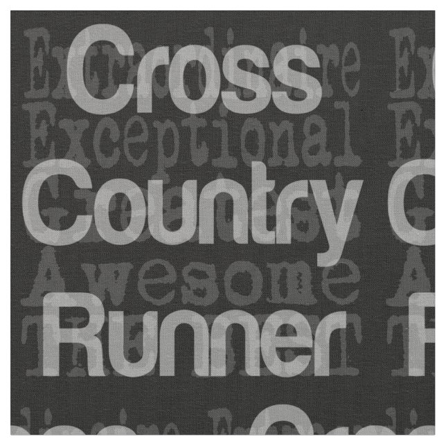 Cross Country Runner Extraordinaire Fabric (Close Up)