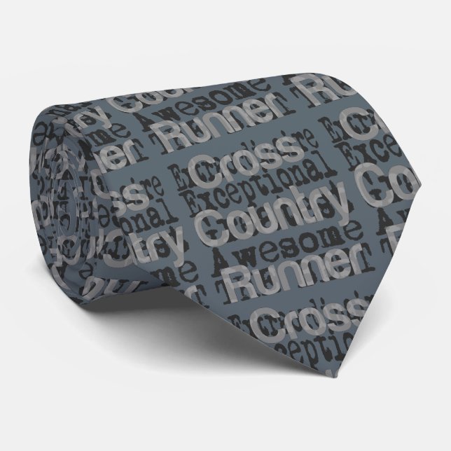 Cross Country Runner Extraordinaire Neck Tie (Rolled)