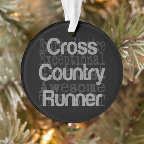 Cross Country Runner Extraordinaire Ornament