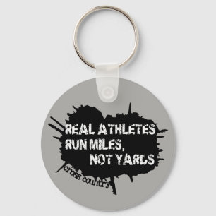 Cross Country Runner Keychain Gift