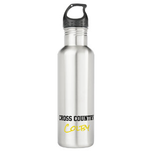 Cross Country Runner NAME Sports Running Athlete Stainless Steel Water Bottle