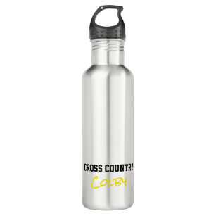 Cross Country Runner NAME Sports Running Athlete Stainless Steel Water Bottle
