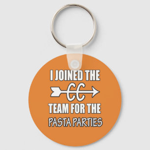 Cross Country Runner Pasta Party Key Chain Gift