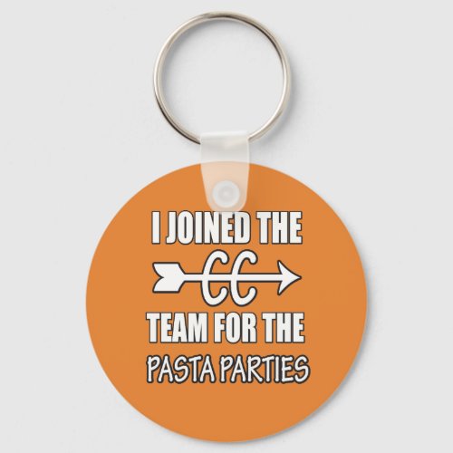 Cross Country Runner Pasta Party Key Chain Gift