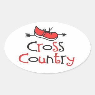 Cross Country Runner Shoe Stickers