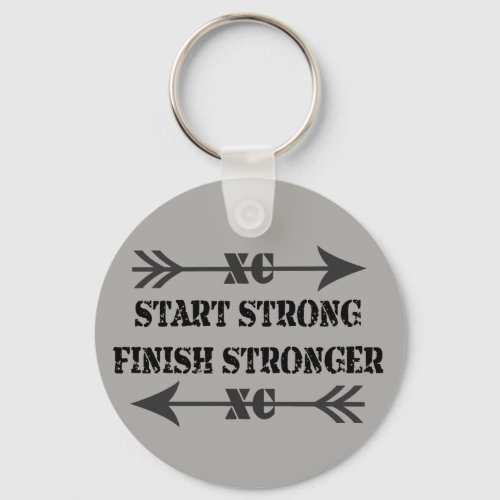 Cross Country Runner Strong Keychain