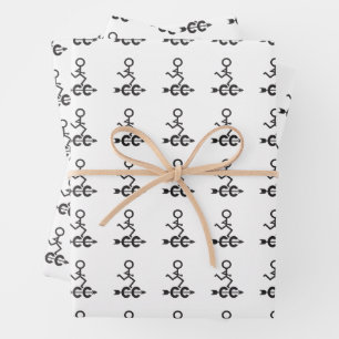 Cross Country Running CC Wrapping Paper Sheets