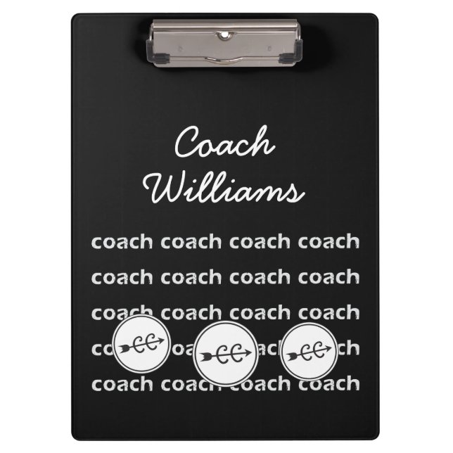Cross Country Running Coach Personalized Clipboard (Front)