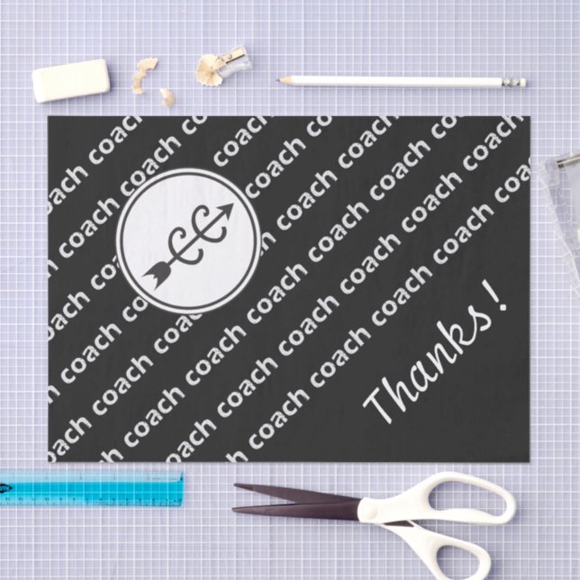 Cross Country Running Coach Tissue Paper (Craft)