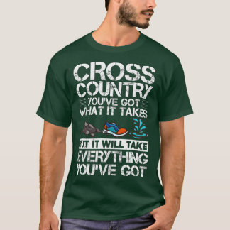 Cross Country Running Coach Training XC Run Race T-Shirt