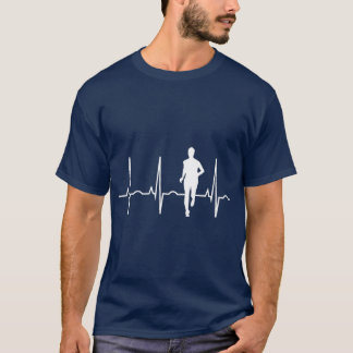 Cross Country Running Gifts Runner Heartbeat ns T-Shirt