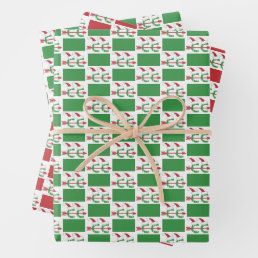 Cross Country Running &#169; Holiday Themed Wrapping Paper Sheets