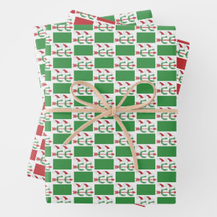 Cross Country Running © Holiday Themed Wrapping Paper Sheets