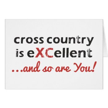 Cross Country Running Is © Excellent Card by BiskerVille at Zazzle