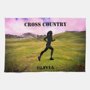 Cross Country Running Kitchen Towels