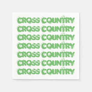 Cross Country Running Paper Napkins