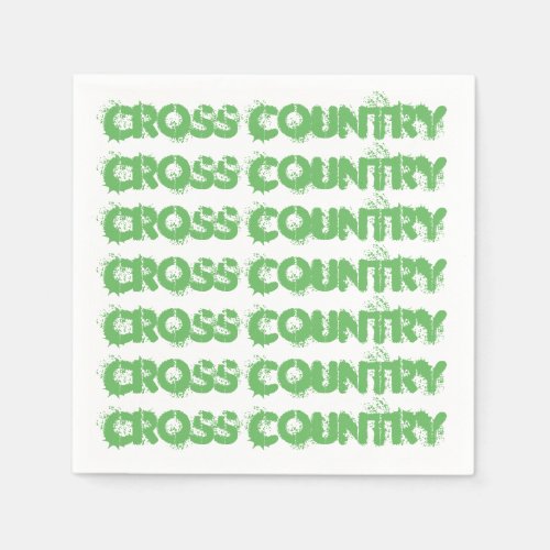 Cross Country Running Paper Napkins
