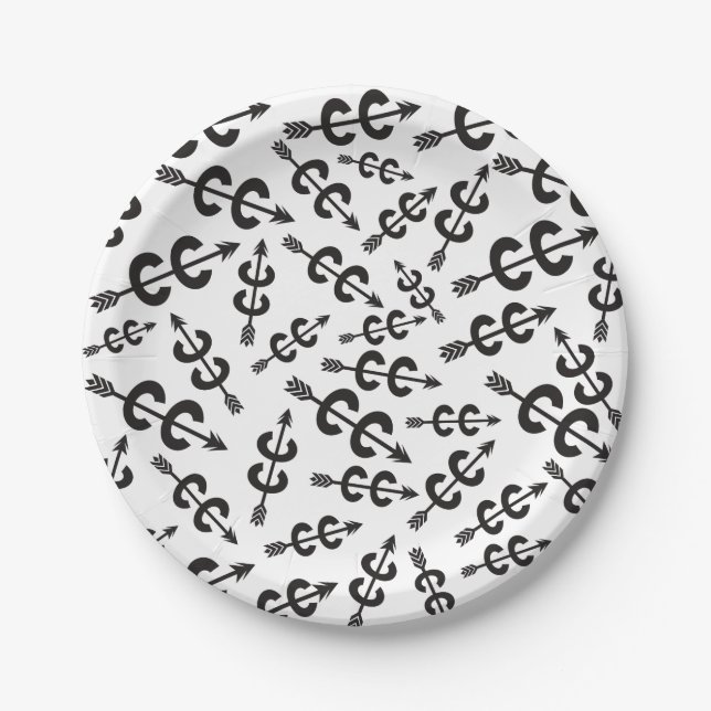 Cross Country Running Paper Plate (Front)