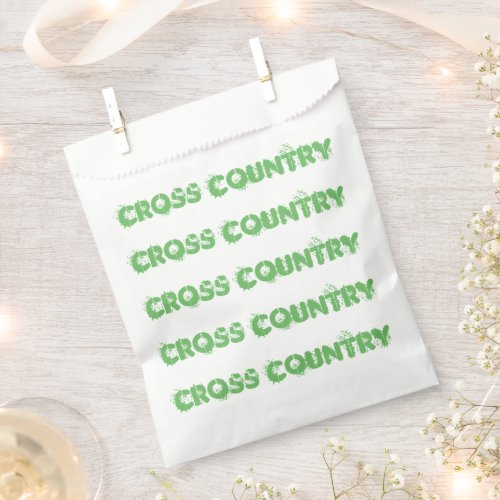 Cross Country Running Party Supplies Favor Bags