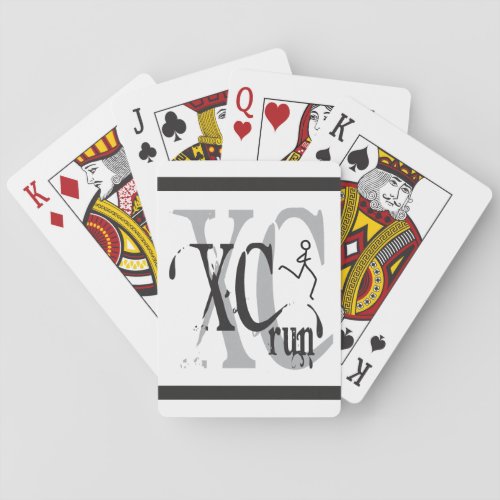 Cross Country Running Playing Cards