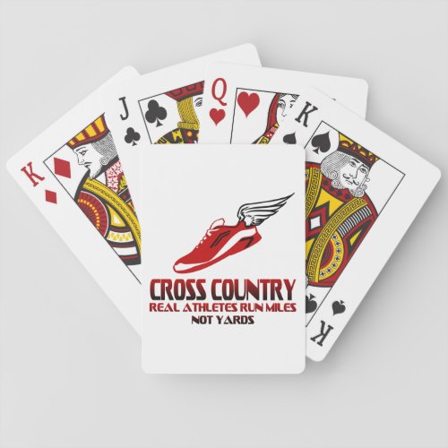 Cross Country Running Playing Cards