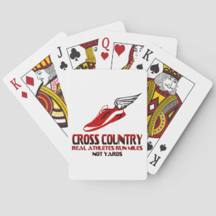Cross Country Running Poker Cards