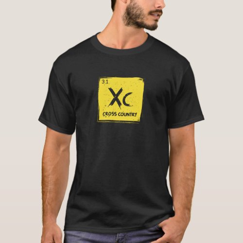 Cross Country Running Runner CC XC Periodic Table T_Shirt