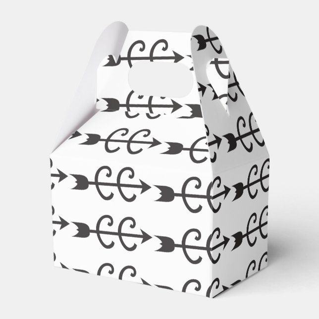 Cross Country Running Symbols Favor Boxes (Front Side)