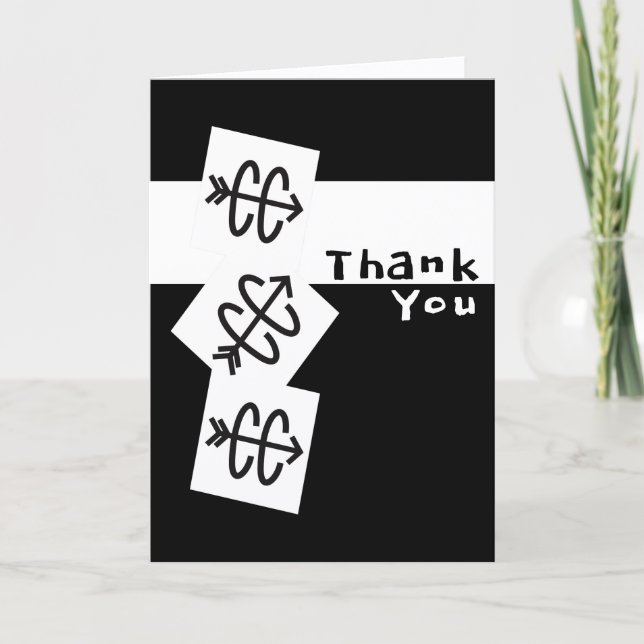 Cross Country Running Thank You Card (Front)