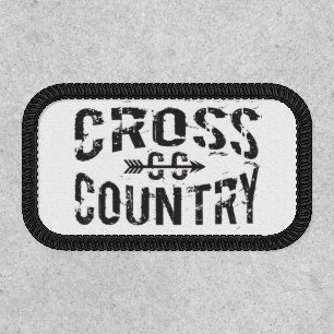 cross country running themed Patch