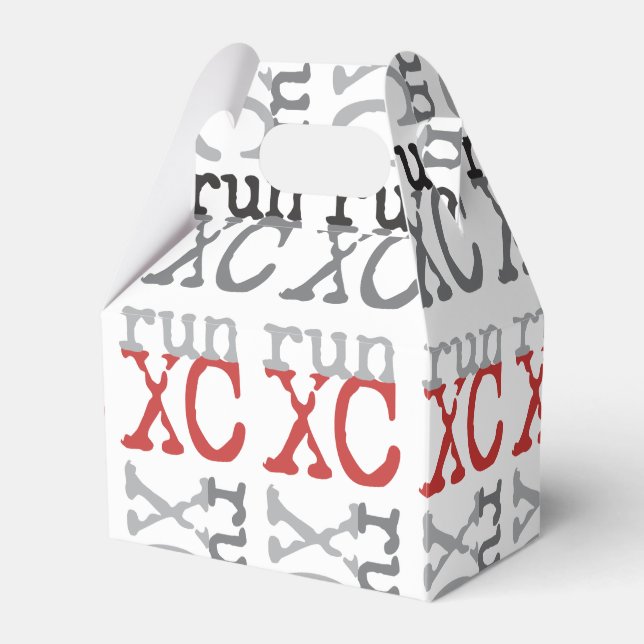 Cross Country Running - XC Run Favor Boxes (Front Side)