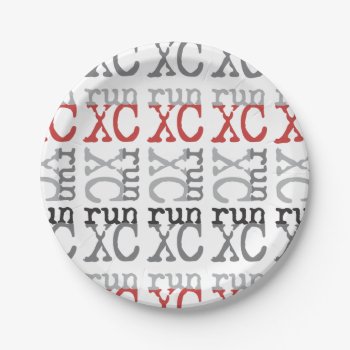 Cross Country Running - Xc Run Paper Plate by BiskerVille at Zazzle