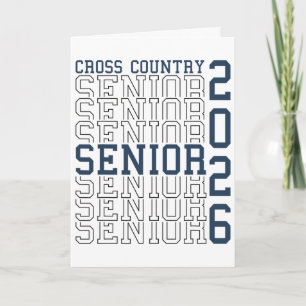 Cross Country Senior Night Xc Senior 2026 Graduati Card