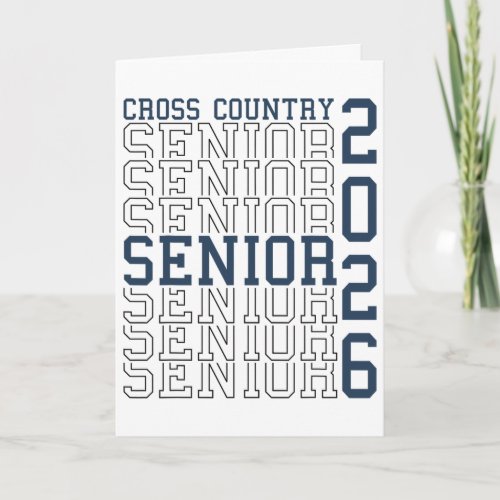 Cross Country Senior Night Xc Senior 2026 Graduati Card