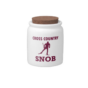 Cross Country Ski Snob Candy Jar