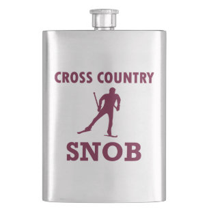 Cross Country Ski Snob Hip Flask