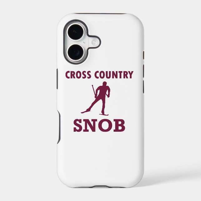 Cross Country Ski Snob Iphone Case (Back)