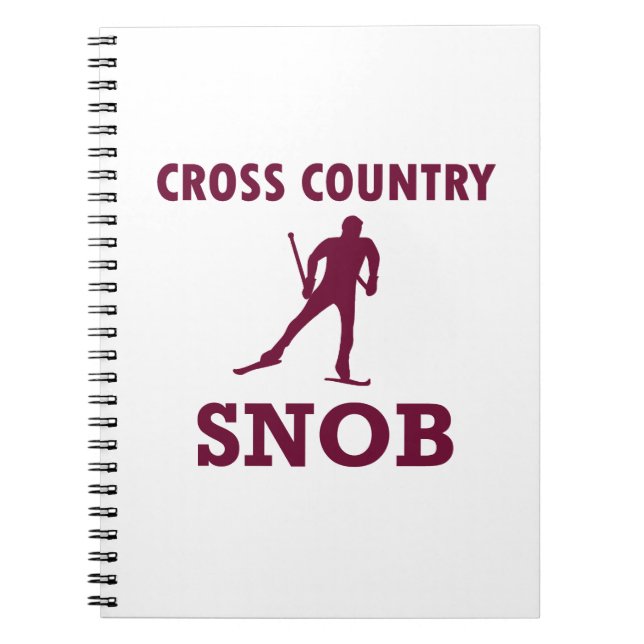 Cross Country Ski Snob Notebook (Front)