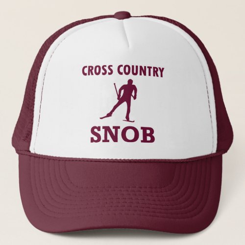 Cross Country Ski Snob Trucker Hat