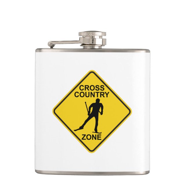 Cross Country Ski Zone Flask (Front)