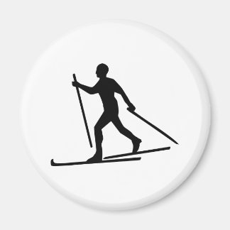 Cross Country Skiing Magnet