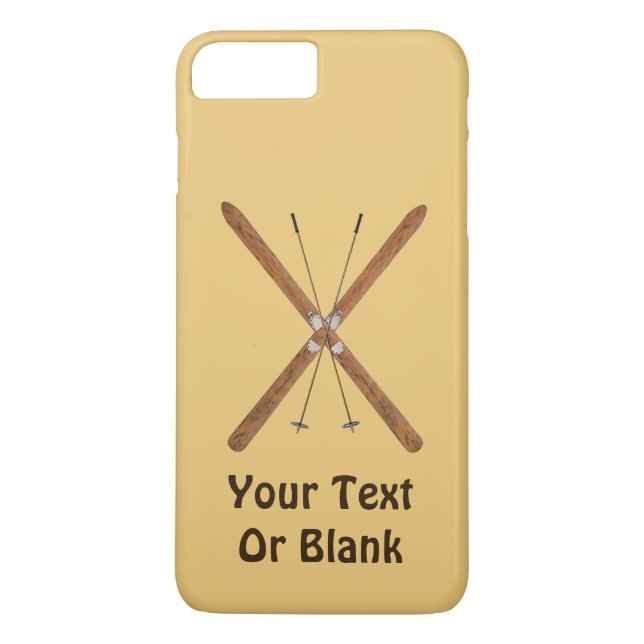 Cross-Country Skis And Poles Case-Mate iPhone Case (Back)