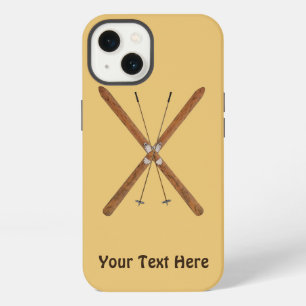 Cross-Country Skis And Poles Case-Mate iPhone Case