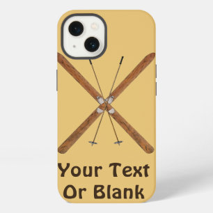 Cross-Country Skis And Poles iPhone 13 Case